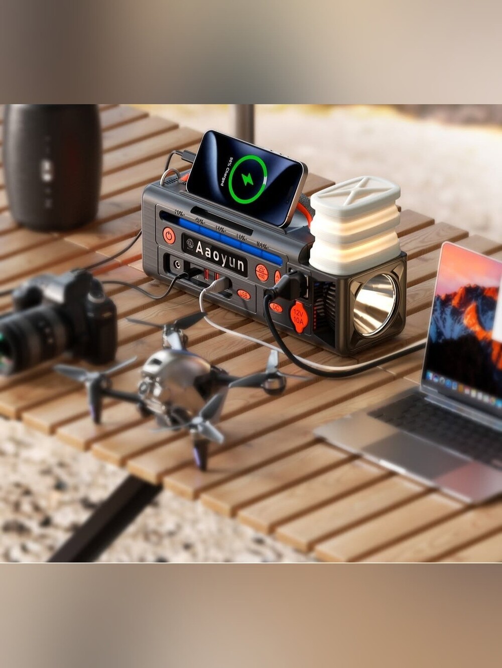 Portable Power Station for Outdoor Indoor use Emergency Blackout Battery backup
